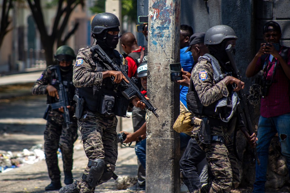 The palace has been 'bracing' for any trouble for weeks now as cops have been patrolling the area and even deploying tear gas to push people back