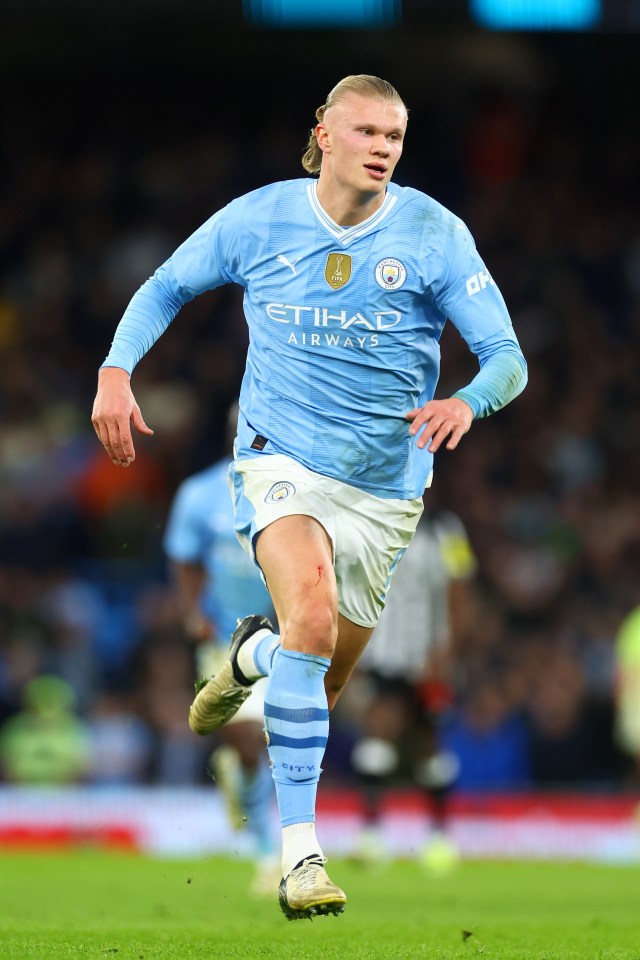 Haaland failed to score in City's Premier League title clash against Arsenal on Sunday