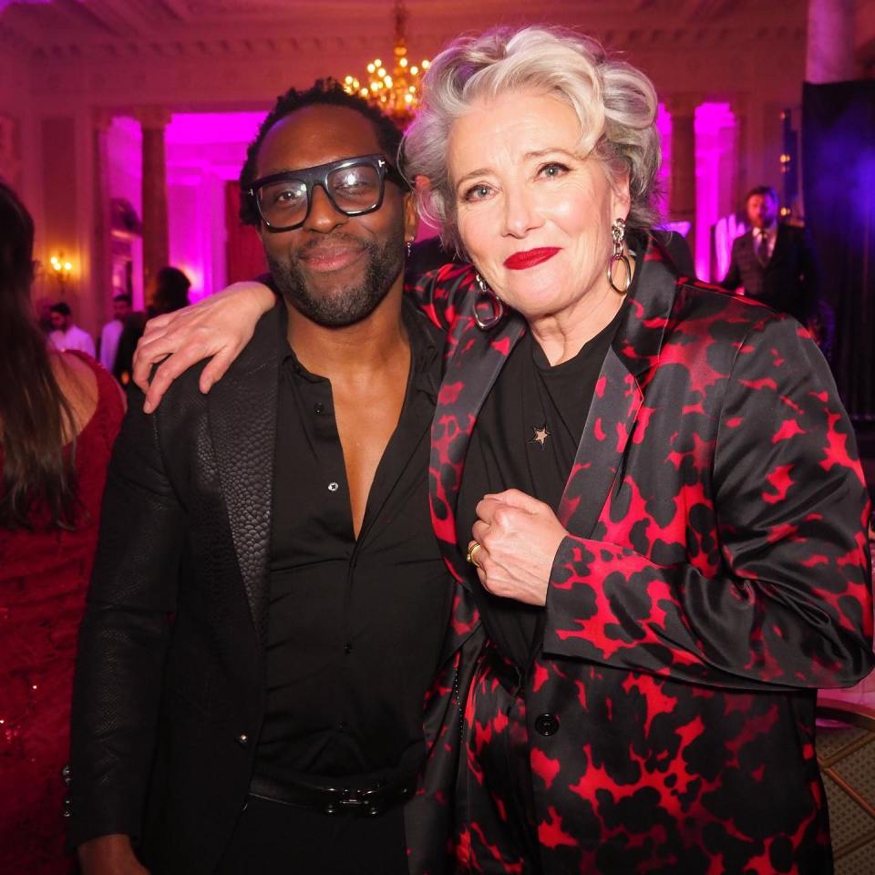 Emma Thompson posed up with Tre
