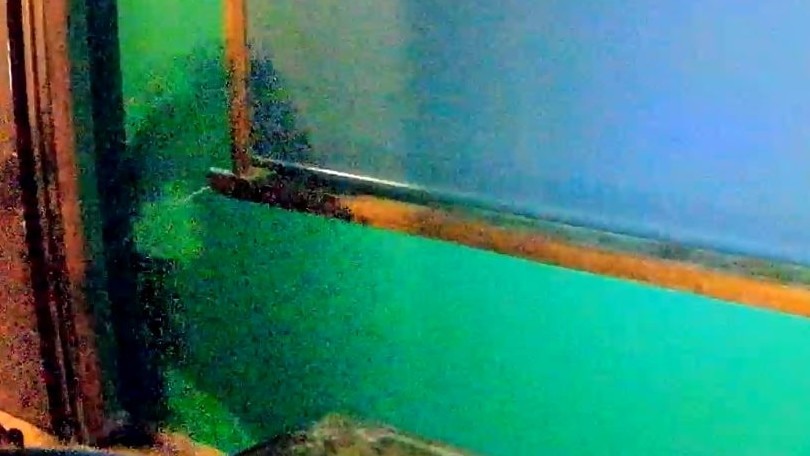 The attack happened off-screen in the CCTV but appeared to show the attacker stamping on their victim's head