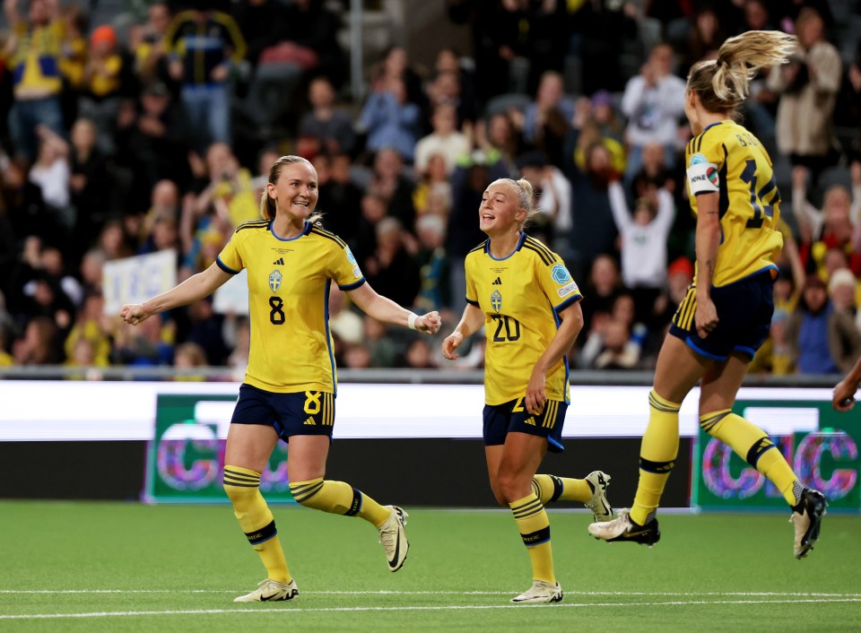 Tottenham's Matilda Vinberg and Everton's Hanna Bennison are among the WSL stars who could feature for Sweden when they take on England this month