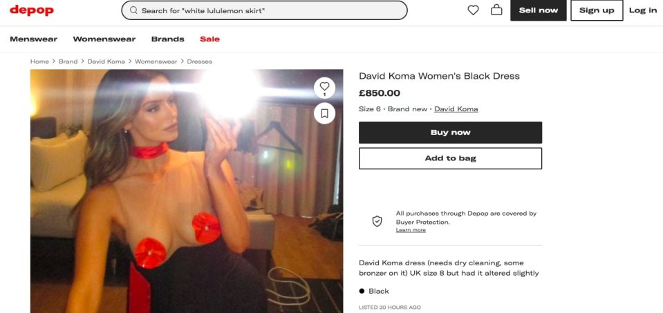 Maura is having a clear out of her clothes on Depop
