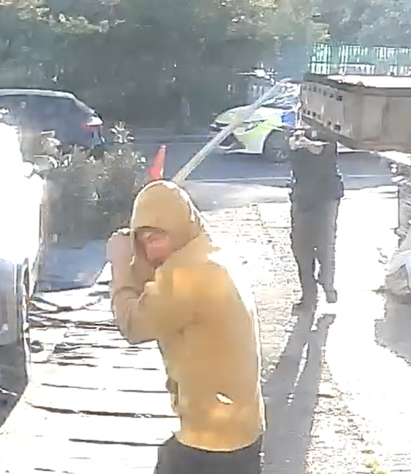 The man was arrested 22 minutes after the first 999 call
