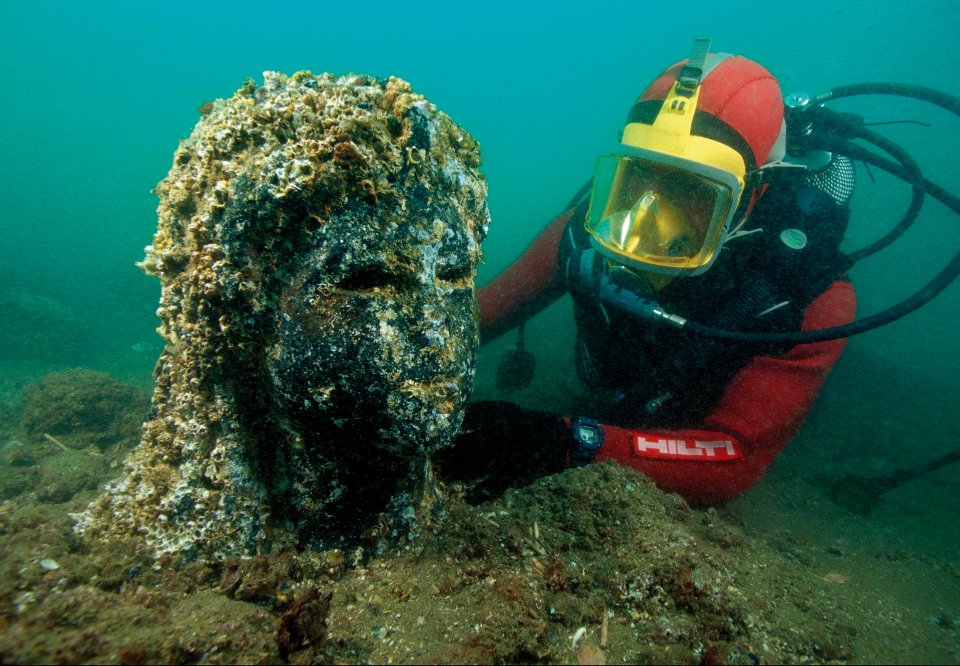 One of the finest finds from the site was the Ptolemaic queen in dark stone