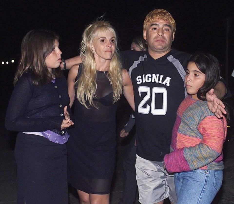 Diego Maradona accepted five of his children as his but may have had up to 11