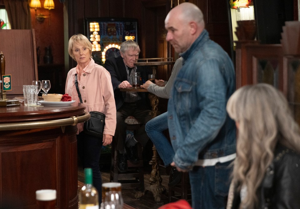 Tim's wife Sally gets a shock when she sees what's going on