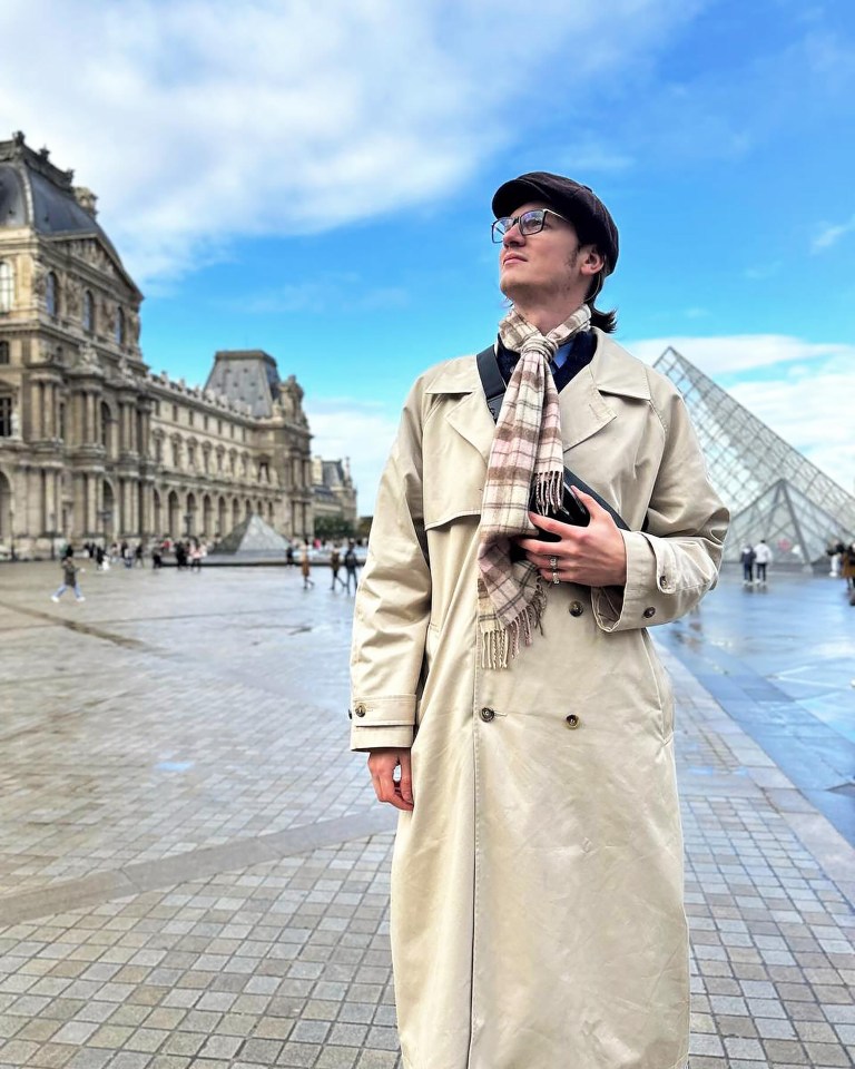 The model and dancer was pictured visiting Rome and Paris