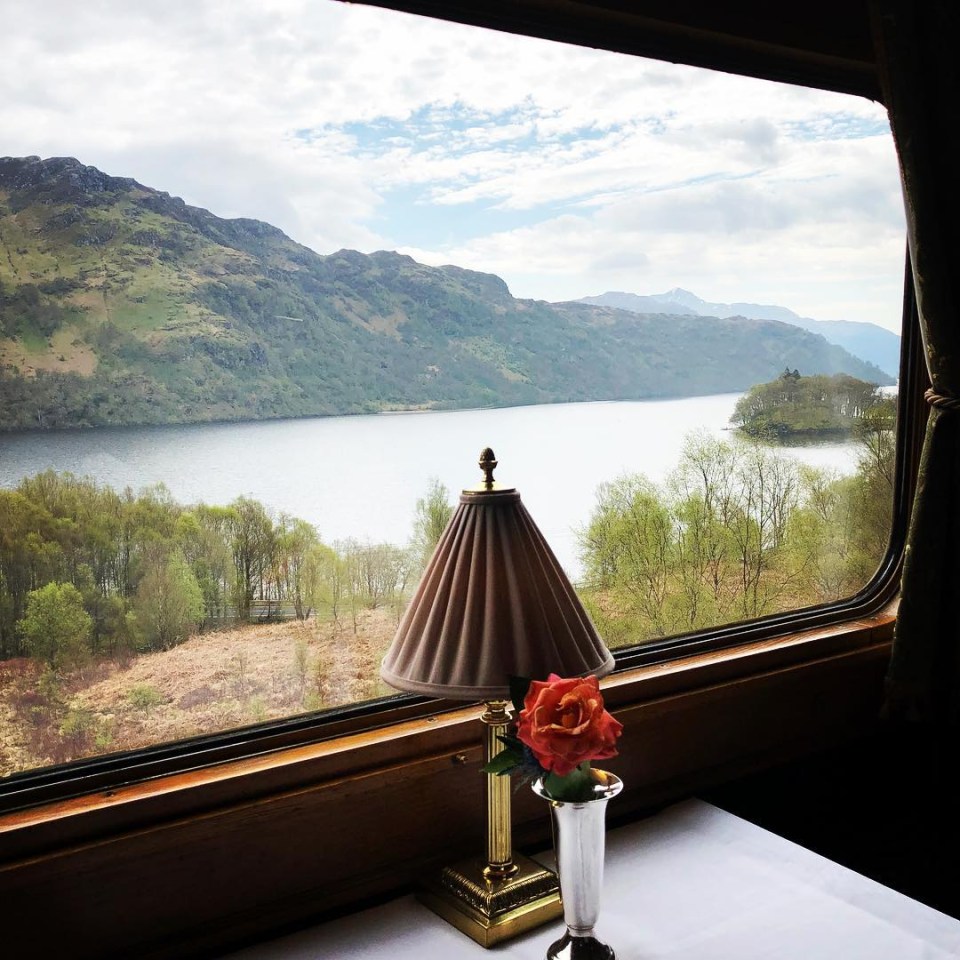 The views along the way are of the English countryside