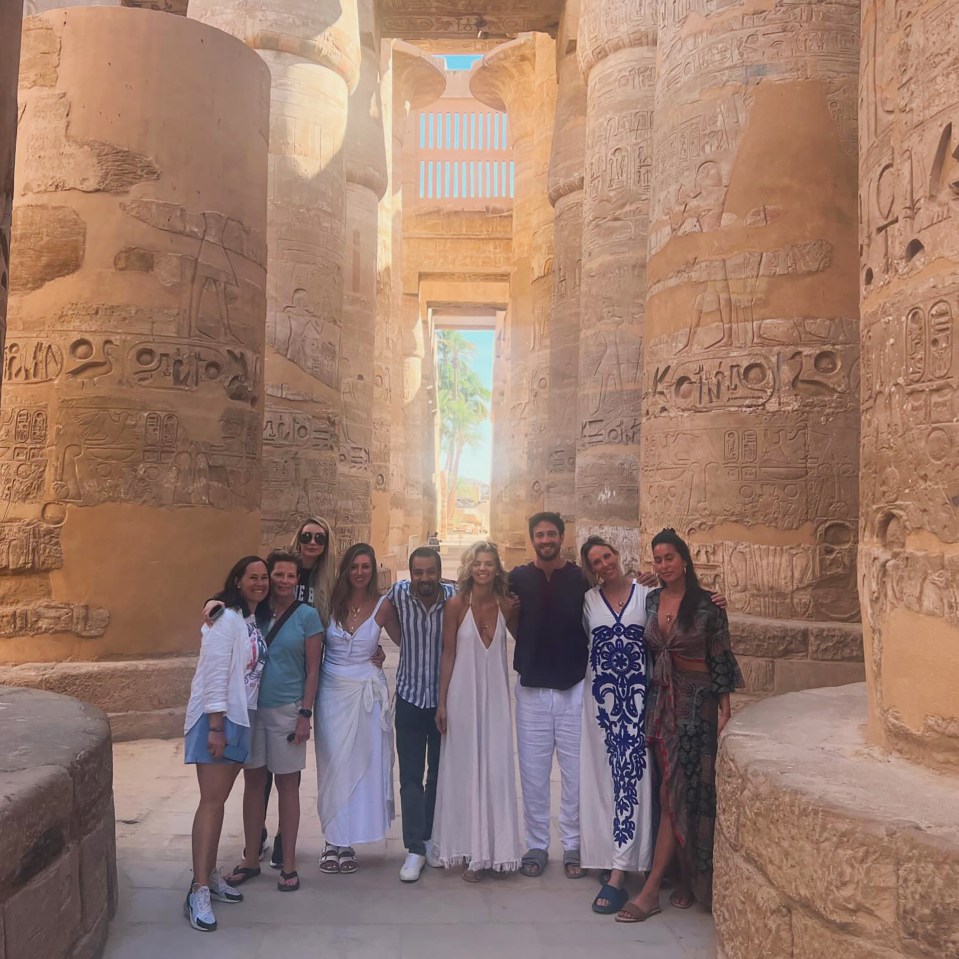The pair are on a spiritual holiday in Egypt