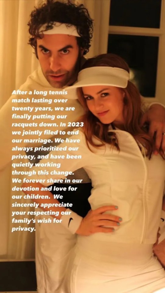 The Hollywood couple confirmed their split last week