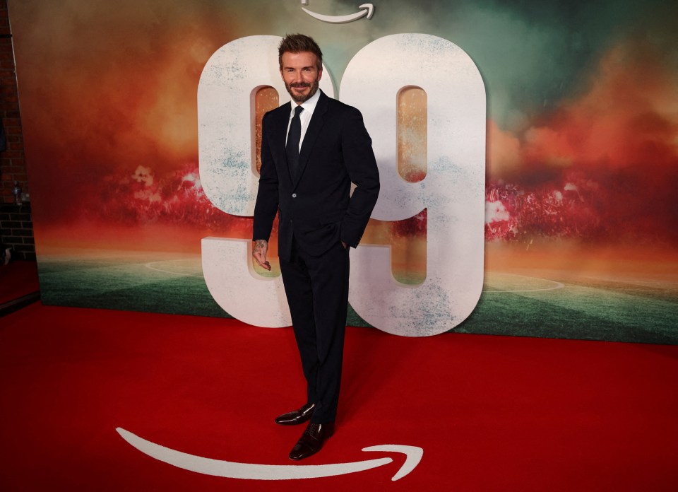 David Beckham also attended the premiere