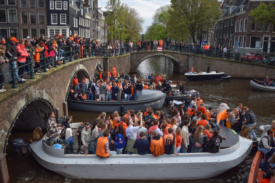 The celebrations in Amsterdam especially are often done on boat with thousands flocking to the water