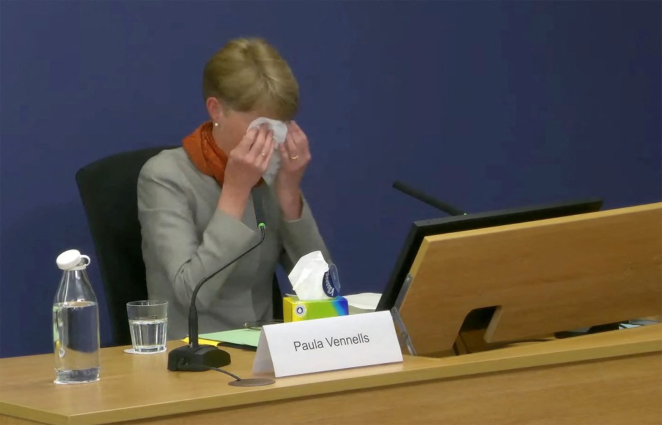 She wept today as she gave evidence at the Post Office Horizon IT Inquiry