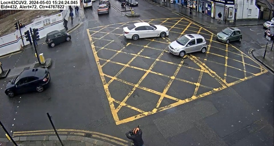 The motorist argued that he entered the junction when the exit was clear