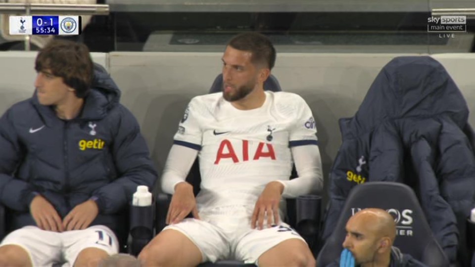 The midfielder then sat their fuming after his temper tantrum