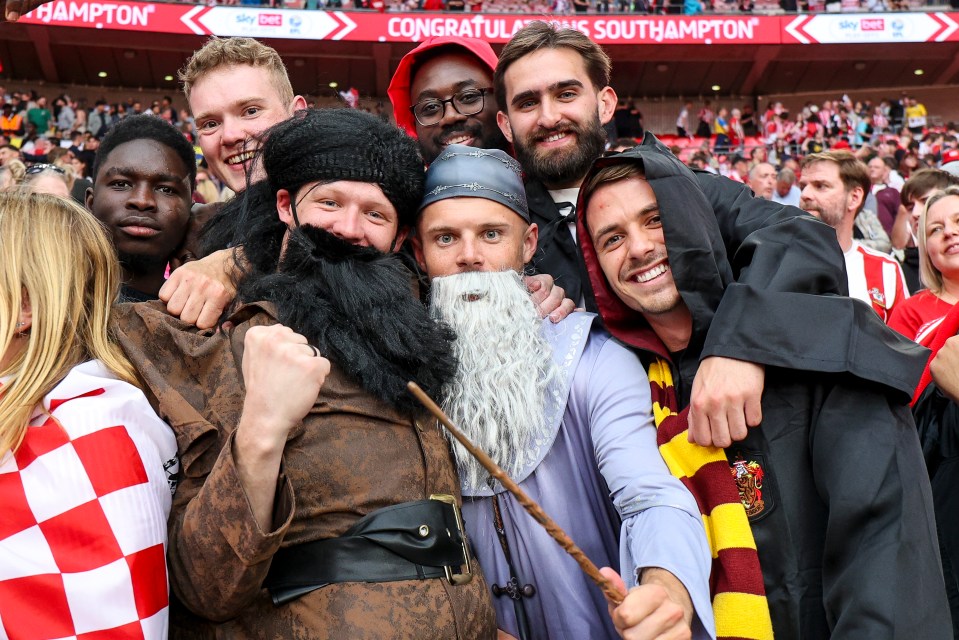 While Aaron Ramsdale was pictured at Wembley