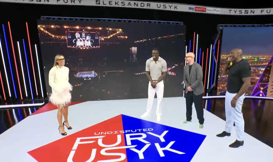 Anna Woolhouse presented Sky Sports' coverage of Tyson Fury vs Oleksandr Usyk