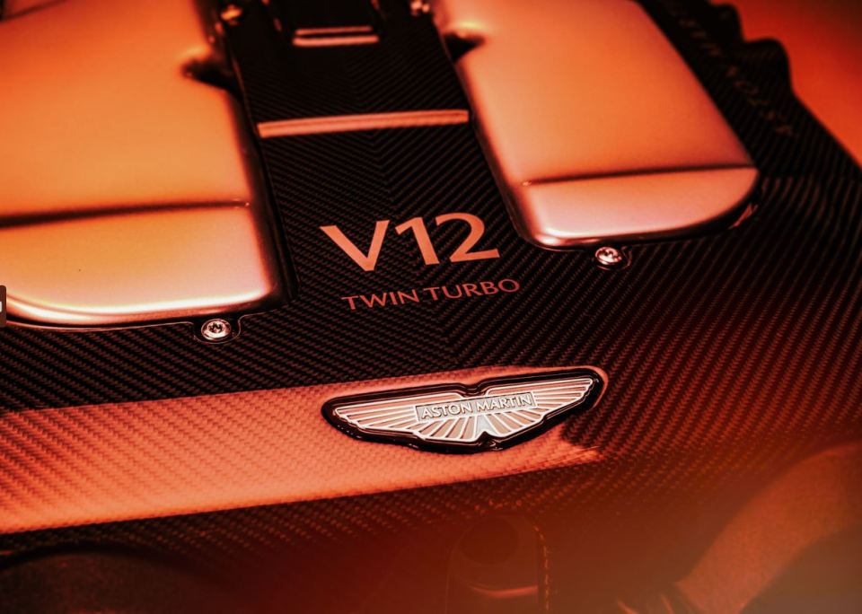 Aston Martin teased a new V12 Twin Turbo engine in its latest reveal video