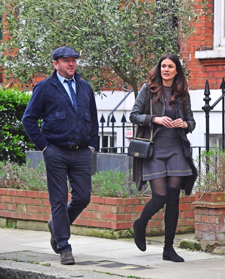 James and Kim were seen going for a stroll in London