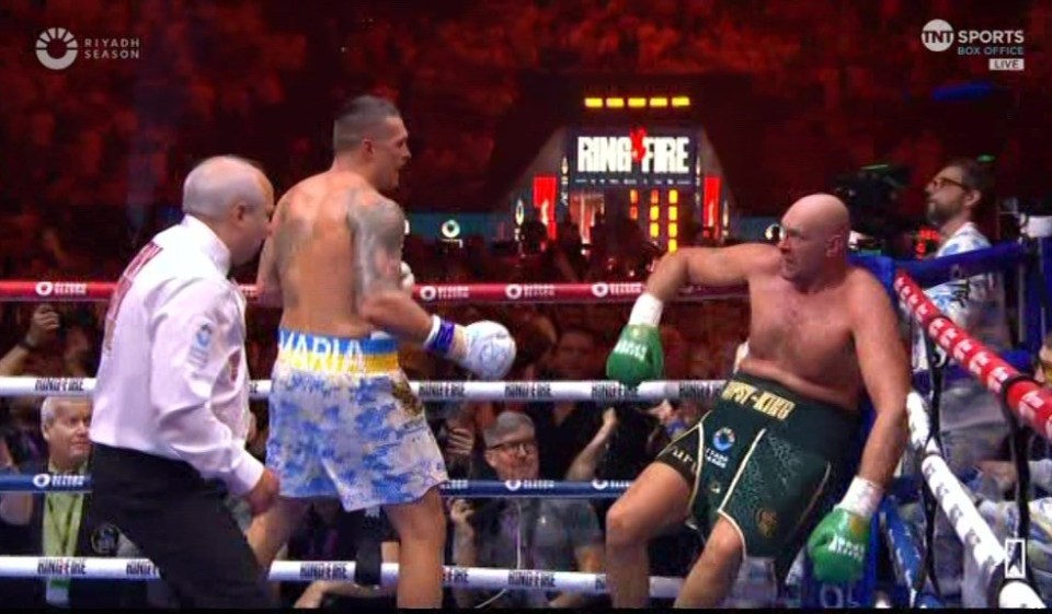 Fury was almost finished in the ninth round