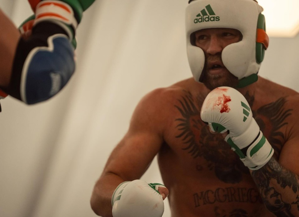 The Irishman drew blood in one of his gruelling sparring sessions