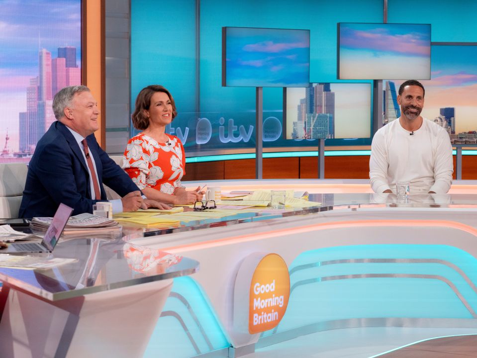 Susanna and co-presenter Ed Balls were all smiles as they quizzed Laura on the hilarious mishap
