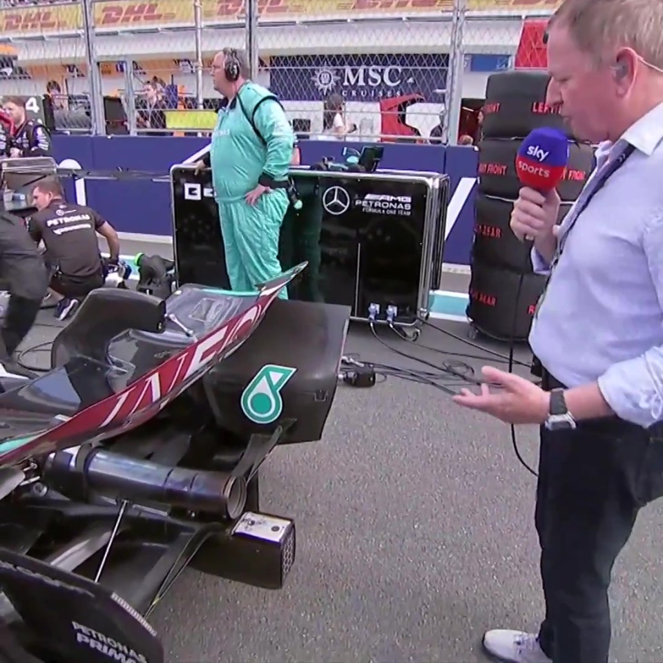 The car backfired but he showed great reflexes to get out of the way