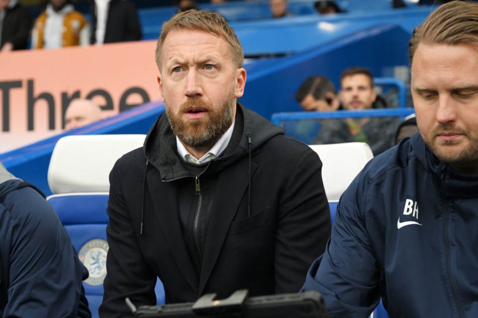 Graham Potter, who also used to manage Chelsea, is a favourite of Man Utd part-owner Sir Jim Ratcliffe