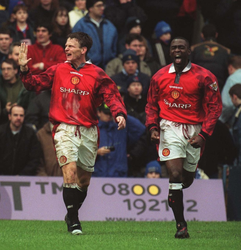 Teddy Sheringham and Andy Cole were never friends during their time at Man Utd