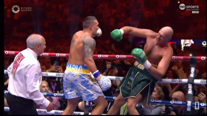 The Gypsy King survived a big scare when he was saved by the bell in the ninth