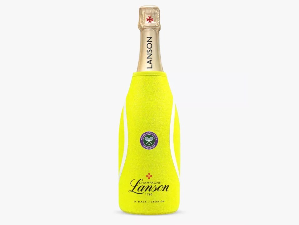 Sit back with a glass of Wimbledon-themed bubbles to watch the tennis this summer