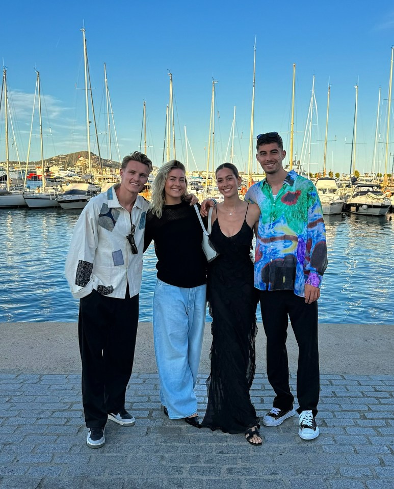 They were joined by partners Helene Spilling and Sophia Weber