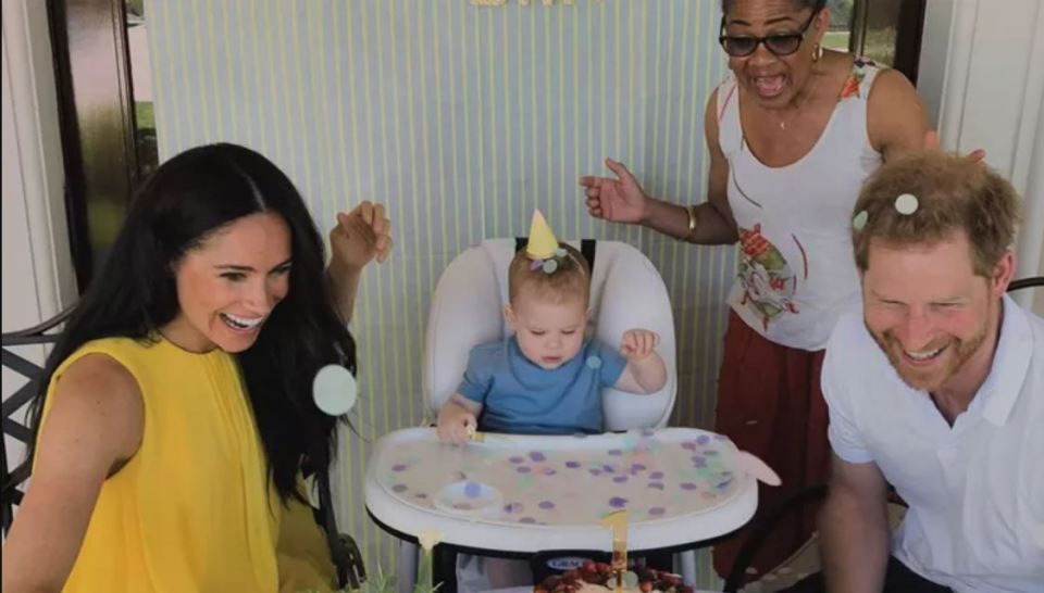 The 42-year-old also wore the vibrant silk frock to mark Prince Archie's first birthday