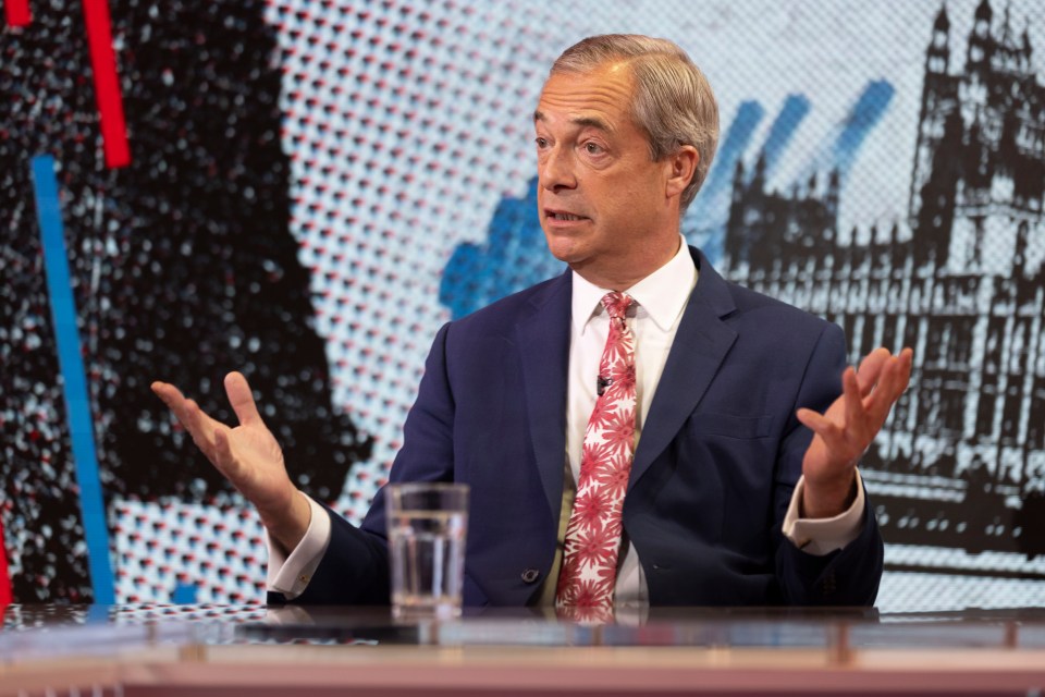 Farage appeared on this morning's episode of Never Mind the Ballots