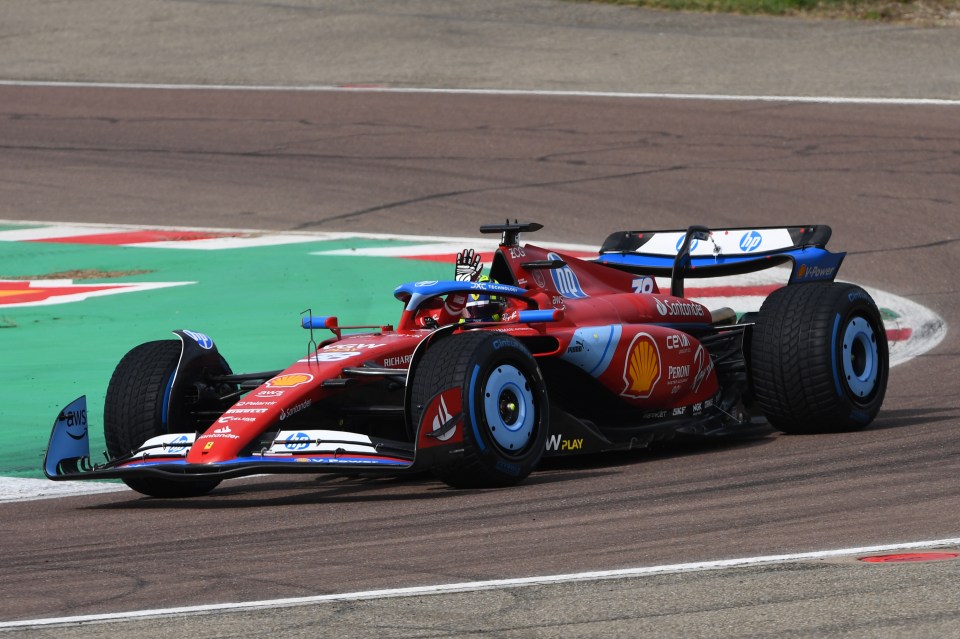 Ollie Bearman was seen driving a Ferrari ahead of his return to the F1 grid in a week's time