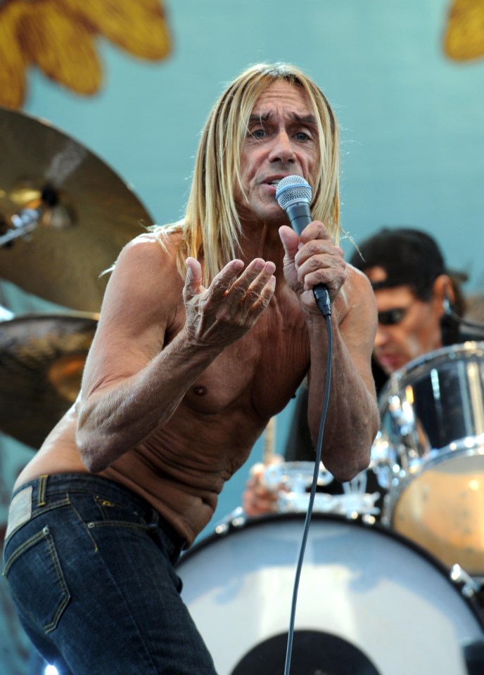 Iggy rose to fame with The Stooges in 1969