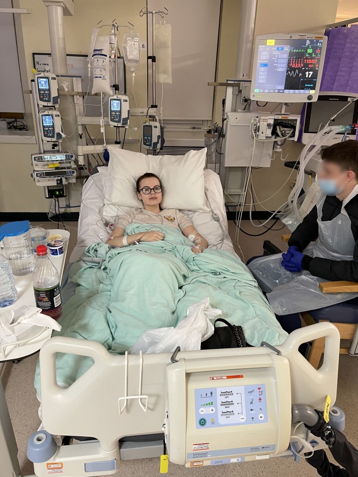 The 23-year-old was previously raced to hospital and nearly lost her life due to the undiagnosed condition