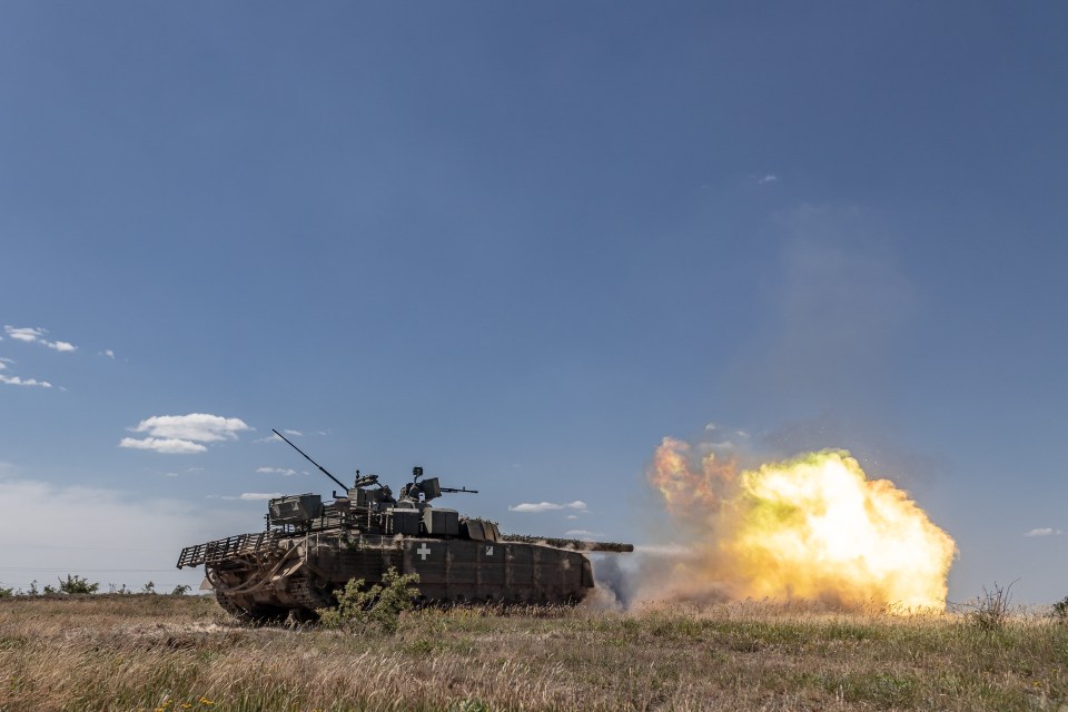 Ukraine tank fires in training exercise as war rages on
