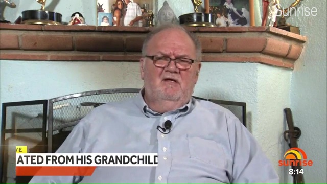 Thomas Markle speaking about being separated from his grandchildren.