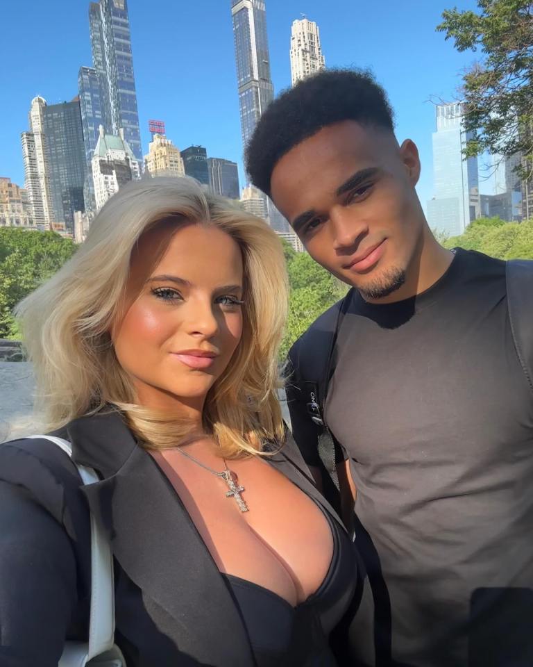 She visited NYC with her boyfriend, footie star Jai Rowe