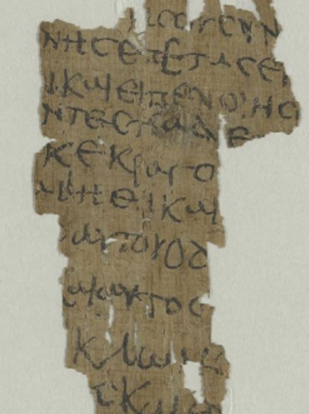 Experts first noticed the word 'Jesus' when analysing its text