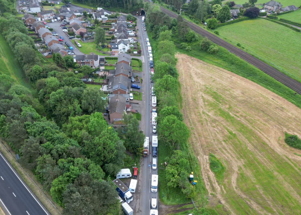 Around 10,000 travellers flocked to Appleby-in-Westmorland, Cumbria, yesterday