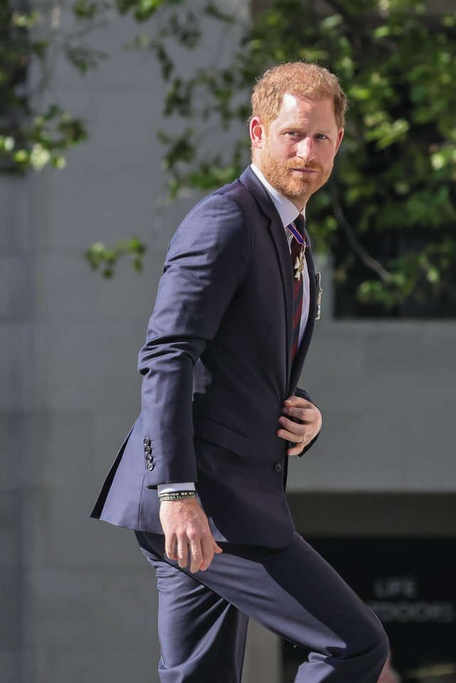 Prince Harry at the Invictus Games anniversary service.