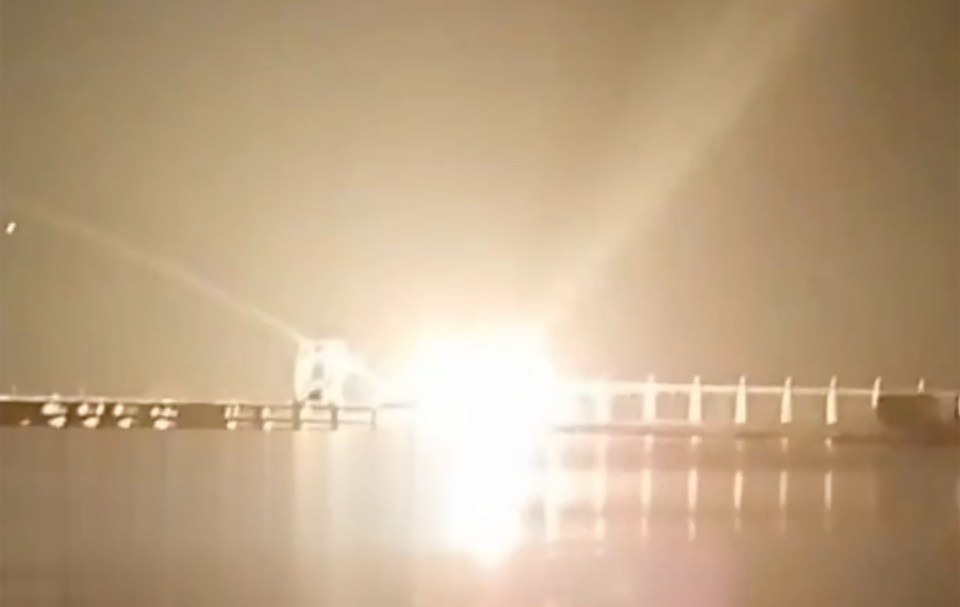 A dramatic video shows the moment of a devastating Russian strike on Ukraine’s largest hydro-electricity plant