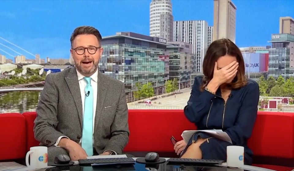 Sally Nugent was left mortified as Jon Kay called his BBC colleague a 'princess' live on air