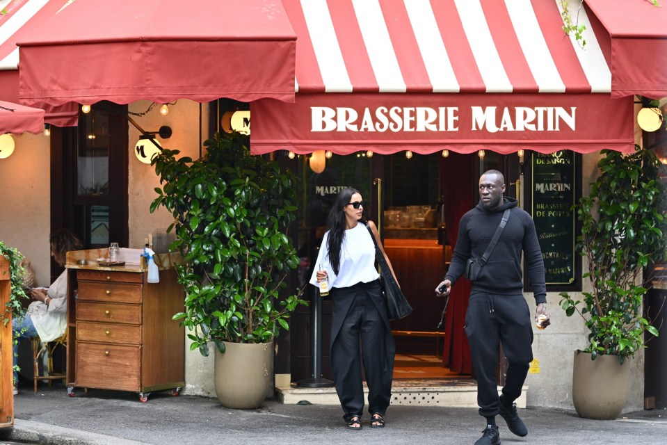 Loved-up pair Maya Jama and Stormzy go for lunch at Brasserie Martin