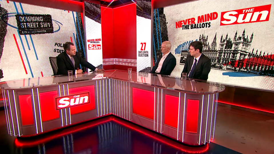 The decorated veteran made an appearance on The Sun's Never Mind The Ballots during the election campaign