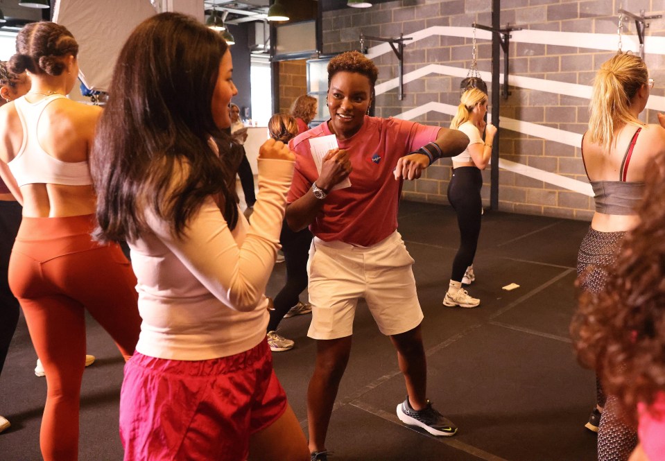 she offers women self-defence lessons and shares moves she has used in the ring