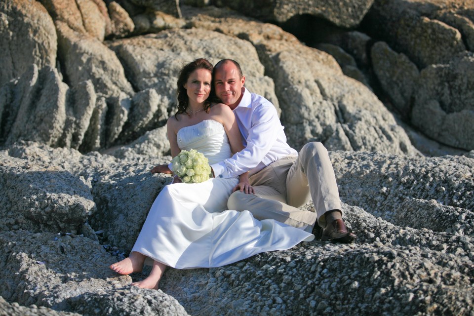 Army sergeant Cilliers is seen marrying his wife Victoria in Cape Town, South Africa, in 2011