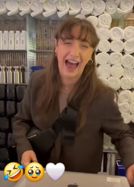 Sydnie Christmas is already back at her normal job